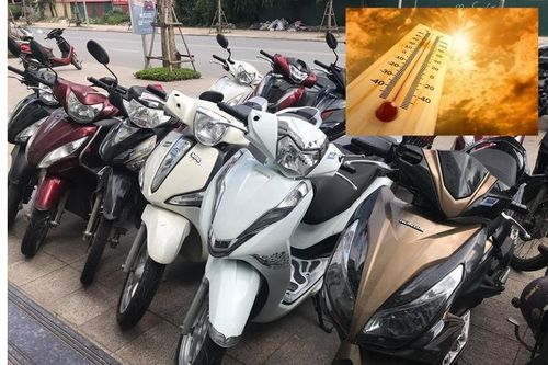 Những nguy hại khi để xe máy lâu dưới trời nắng gắt