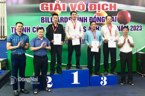 Cơ thủ Nguyễn Thế Trọng giành chức vô địch billiards tỉnh Đồng Nai năm 2023