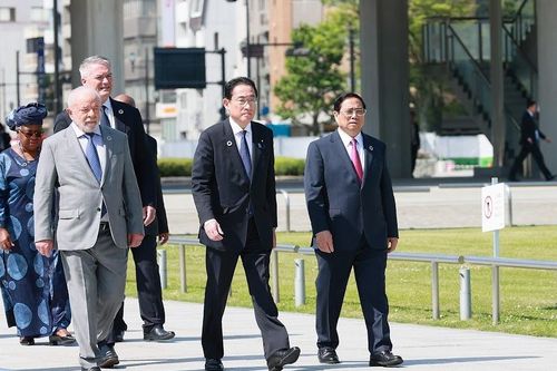 Thủ tướng Phạm Minh Chính thăm Công viên Tưởng niệm Hòa Bình Hiroshima, Nhật Bản
