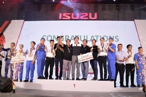 Các Isuzu Masters quy tụ tại hội thi tay nghề Isuzu toàn quốc 2023