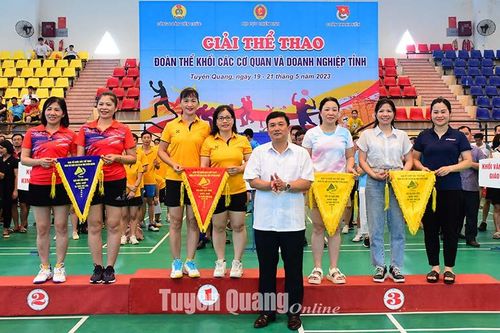 Bế mạc Giải thể thao đoàn thể Khối các cơ quan và doanh nghiệp tỉnh