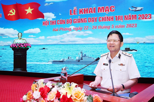 Quân chủng Hải quân khai mạc Hội thi cán bộ giảng dạy chính trị