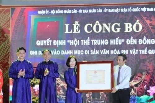 Hội thề trung hiếu đền Đồng Cổ là Di sản văn hóa phi vật thể quốc gia