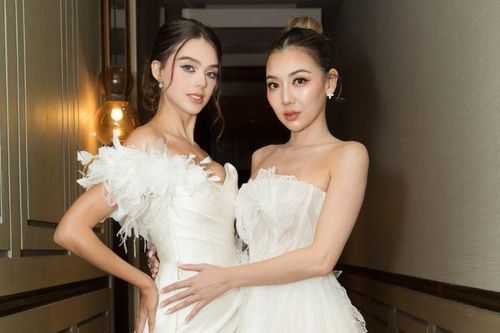 Hoa hậu Sherri Phan đọ sắc cùng vợ cầu thủ Bùi Tiến Dũng