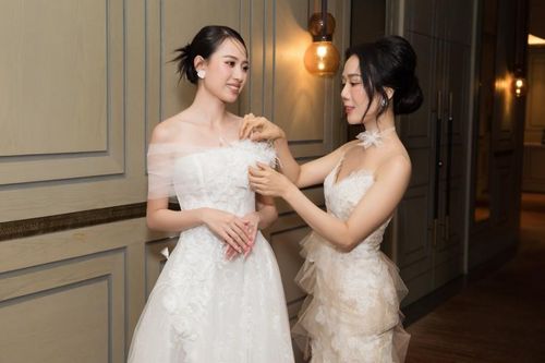 Á hậu Vera Nguyễn được NTK Linh Nga chăm chút trong hậu trường