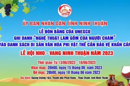 Các hoạt động, sự kiện tại Lễ hội Nho-Vang Ninh Thuận 2023