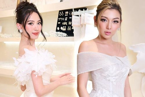 Hoa hậu Sherri Phan, Á hậu Vera Nguyễn diện váy cưới gợi cảm