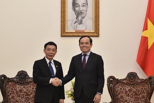 Phó Thủ tướng Trần Lưu Quang tiếp Bộ trưởng Nội vụ Lào