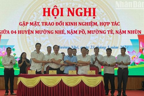4 huyện nghèo thuộc 2 tỉnh Điện Biên và Lai Châu ký kết hợp tác phát triển