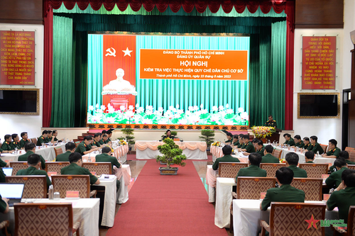 Kiểm tra kết quả xây dựng và thực hiện Quy chế dân chủ cơ sở tại Bộ tư lệnh TP Hồ Chí Minh
