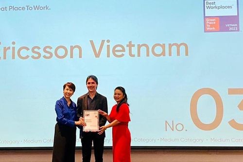 Ericsson Việt Nam được vinh danh trong Top 10 nơi làm việc tuyệt vời nhất tại Việt Nam