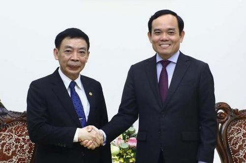 Phó Thủ tướng Chính phủ Trần Lưu Quang tiếp Bộ trưởng Bộ Nội vụ Lào