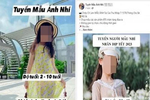 Chiêu trò tuyển người mẫu nhí, chiếm đoạt hàng trăm triệu đồng