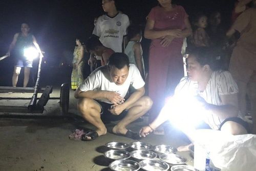 Mực nháy bật tanh tách, 'cháy hàng' ngay lúc vào bờ
