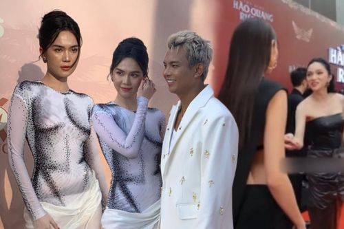 Ngọc Trinh ghi điểm vì nhường vị trí cho người khác lên thảm đỏ, netizen nhớ lại chuyện cũ của Hương Giang