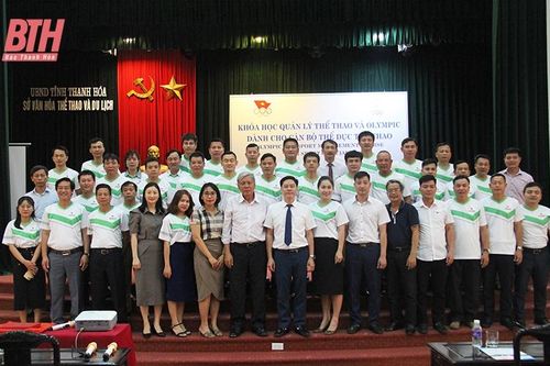 Khai mạc khóa học quản lý thể thao và Olympic dành cho cán bộ thể dục thể thao