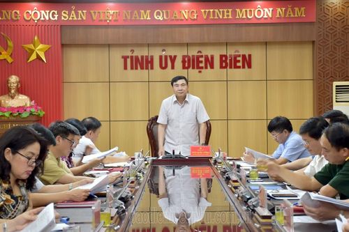 Họp ban Chỉ đạo tổ chức sơ kết giữa nhiệm kỳ Đại hội Đảng bộ tỉnh nhiệm kỳ 2020 - 2025