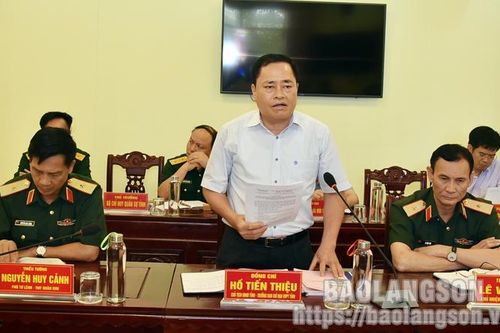 Bộ Quốc phòng kiểm tra công tác xây dựng khu vực phòng thủ tỉnh Lạng Sơn