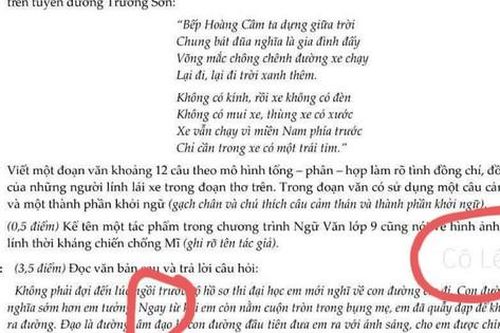 Xôn xao đề thi Ngữ văn có ngôn từ nhạy cảm, đại diện Trường Lương Thế Vinh nói gì?