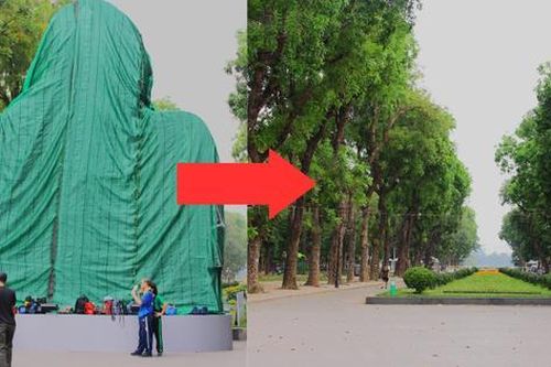Tháo dỡ biểu tượng nút Like ở Công viên Thống Nhất