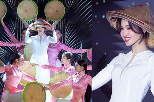 Á hậu Phương Nhi múa nón lá ấn tượng tại buổi nhận sash Miss International Vietnam 2023