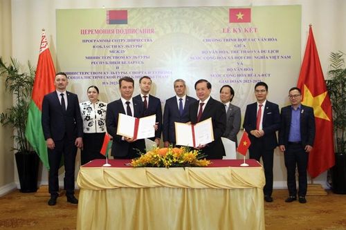 Việt Nam - Belarus: Ký kết hợp tác văn hóa - nghệ thuật giai đoạn 2023-2025