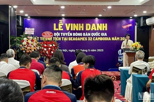 Vinh danh Đội tuyển bóng bàn quốc gia Việt Nam giành thành tích tại SEA Games 32