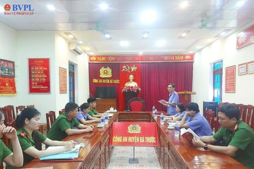 VKSND huyện Bá Thước trực tiếp kiểm sát việc tiếp nhận, giải quyết nguồn tin về tội phạm