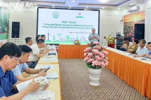 Xây dựng 33 mô hình ứng dụng biogas vào xử lý chất thải chăn nuôi tại Thanh Chương