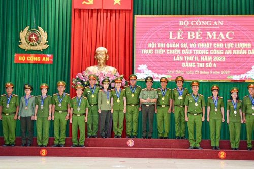 Công an tỉnh Lâm Đồng giành giải Nhất toàn đoàn Hội thi quân sự, võ thuật