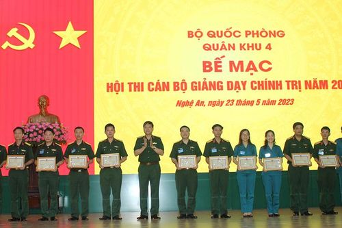 Thanh Hóa hoàn thành xuất sắc hội thi cán bộ giảng dạy chính trị giỏi