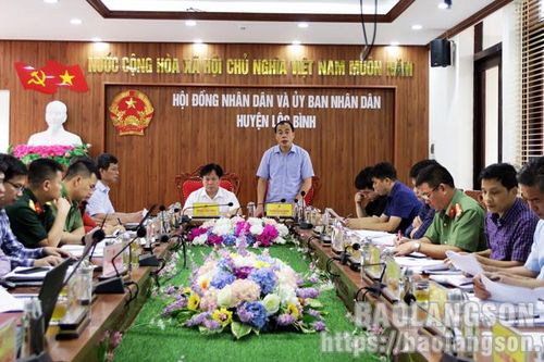 Kiểm tra xây dựng nông thôn mới tại Lộc Bình