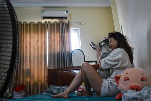 Làm, ngủ, chơi đều trong phòng máy lạnh vì quá nắng nóng