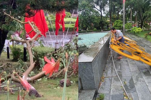 Xuất hiện mưa đá ở miền núi Quảng Ngãi