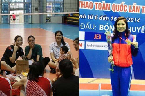 Hoa khôi bóng chuyền Phạm Thị Yến gửi lời chia tay đàn em, chụp ảnh siêu đáng yêu với con gái Phạm Thị Huệ