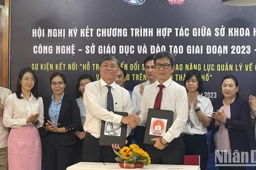 TP Hồ Chí Minh: Ký kết hợp tác chuyển đổi số trong ngành giáo dục