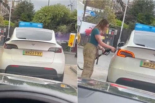 Ngớ ngẩn vì đổ xăng cho xe điện, cô gái được ông chủ Tesla bênh vực