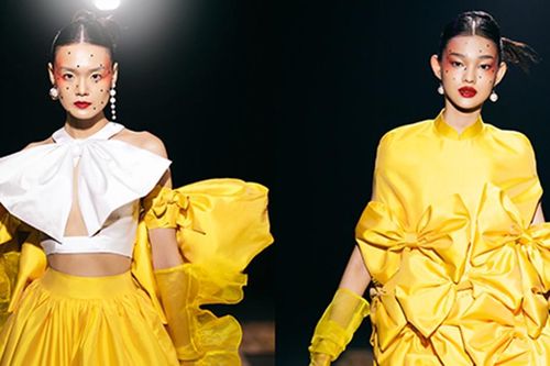 Dàn người mẫu diện 52 thiết kế lấy cảm hứng từ nghệ thuật chèo