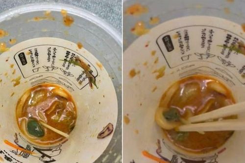 Thực khách phát hiện con ếch còn sống trong cốc mỳ ăn gần hết