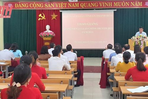 Thao giảng Giảng viên lý luận chính trị năm 2023 cụm 1