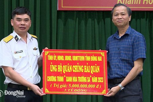 Đồng Nai hỗ trợ 5 tỷ đồng thực hiện công trình xanh hóa Trường Sa
