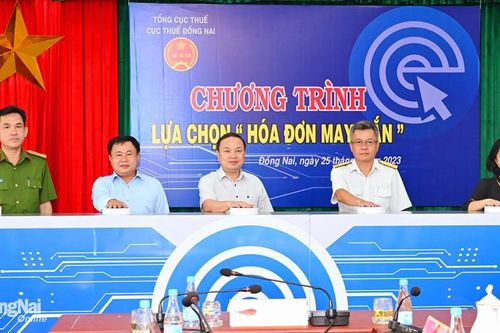 Cục Thuế tỉnh Đồng Nai mở thưởng chương trình Hóa đơn may mắn quý I-2023