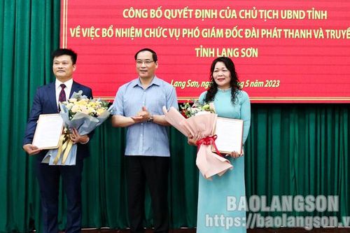 Đài Phát thanh và Truyền hình tỉnh có hai tân phó giám đốc