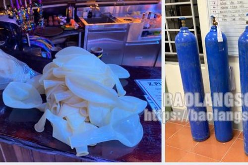 Thu giữ nhiều bóng cười, bình khí N2O tại quán Pub & Louge, thành phố Lạng Sơn