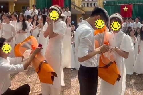 Nữ sinh lớp 12 được bạn trai cầu hôn ngay sau lễ tốt nghiệp, dân mạng tranh cãi cực gắt