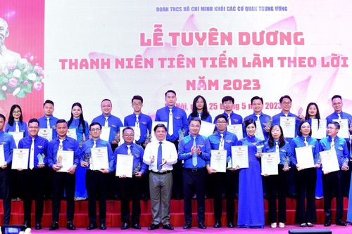 Tuyên dương 75 thanh niên tiên tiến làm theo lời Bác năm 2023