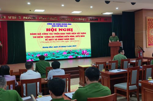 Quyết tâm hoàn thành trọn vẹn các tiêu chí xây dựng Công an phường điển hình, kiểu mẫu về an ninh trật tự và văn minh đô thị