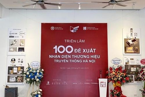 Khai mạc triển lãm '100 đề xuất nhận diện thương hiệu Hà Nội'