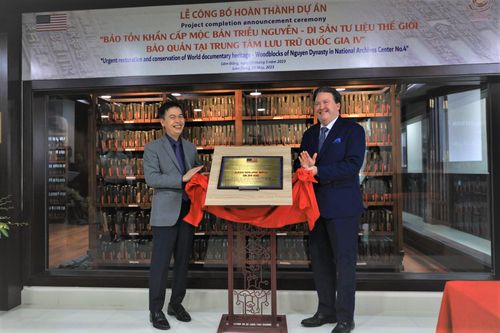 Hoàn thành Dự án Bảo tồn khẩn cấp Mộc bản triều Nguyễn