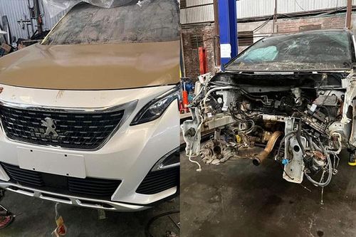 Peugeot 5008 tai nạn nát đầu - 'pháp sư' Hà Nội hồi sinh như mới